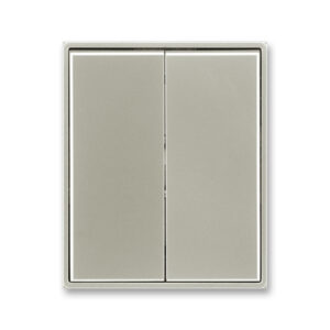 Kryt spínače kolébkového dělený Time starostříbrná ABB