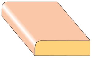 Lišta profilová PR9 smrk nastavený 37×10×2000 mm