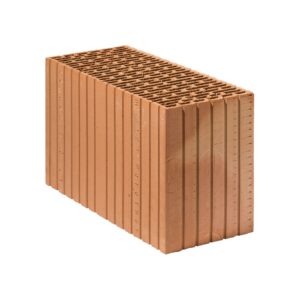 Broušená cihla POROTHERM 44 R Profi DRYFIX P10 rohová 187×440×249 mm WIENERBERGER