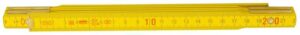 Metr skládací dřevěný PROFI žlutý 2 m EURO NARADI