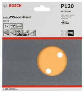 Br.papír Best for Wood 150mm K120 (5ks/bal) BOSCH