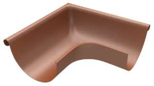 Roh žlabu lisovaný vnější DEKRAIN 250 FeZn lakovaný ROBUST cihlově červený RAL 8004 DEK
