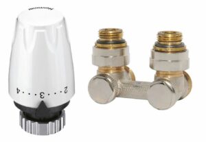 Sada termostatické hlavice IMI DX a šroubení Vekotec rohové (bez svěrného šroubení)