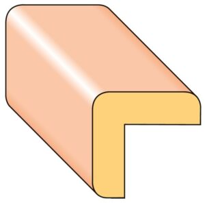 Lišta rohová R6 smrk nastavený 17×17×2000 mm