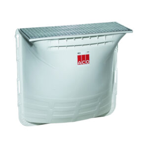 Pochozí sklepní světlík ACO 80x60x40 cm s mřížkovým roštem s oky 30x30 mm. ACO stavební prvky s.r.o.