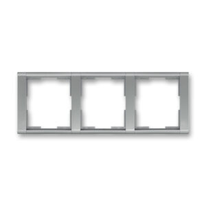 Rámeček trojnásobný vodorovný Time ocelová ABB