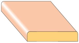 Lišta krycí K1 smrk nastavený 44×8×2000 mm