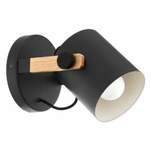 Svítidlo bodové HORNWOOD E27 černá/hnědá EGLO