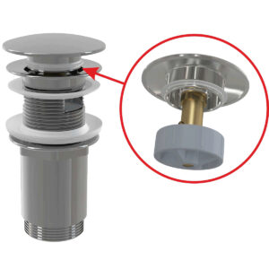 Výpust celokovová umyvadlová Alcaplast A392C CLICK/CLACK ALCA PLAST