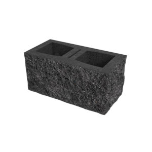 Tvárnice plotová štípaná DITON C rohová bez fazety černá DITON