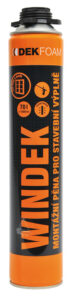 Polyuretanová pěna pro montáž oken a dveří Dekfoam windek