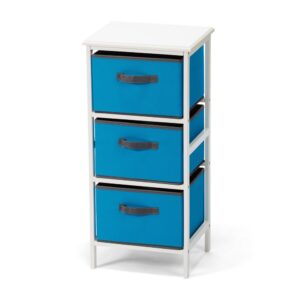 Komoda JANYS 3 boxy modrá