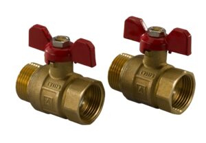 Uponor set kulových ventilů R1-Rp1 s plochým těsněním UPONOR