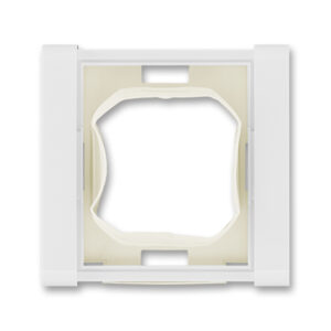 Rámeček jednonásobný s manžetou Time bílá ABB