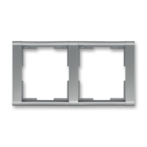 Rámeček dvojnásobný vodorovný Time ocelová ABB