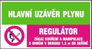 Hlavní uzávěr plynu - Regulátor 180×80 mm