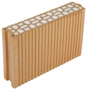 Broušená věncovka HELUZ 8/25 2in1 s tepelnou izolací 375×80×249 mm HELUZ