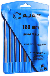 Sada jehlových pilníků s držadlem AJAX 180/2 6 ks