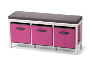 Lavice JANYS 3 boxy růžová