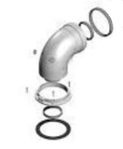 Hlavice koaxiální 60/100/90° Enbra ENBRA