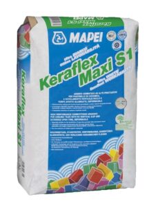 Cementové lepidlo KERAFLEX maxi S1 dust free 25 kg šedý MAPEI