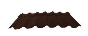 Velkoformátová profilovaná plechová střešní krytina MAXIDEK SP35TEX 2M15A hnědá