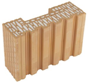 Broušená cihla HELUZ FAMILY 38-K-1/2 2in1 poloviční krajová