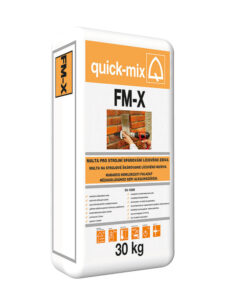 Quick-mix FMX malta pro strojní spárování lícového zdiva šedá