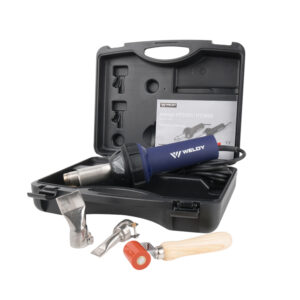 Sada horkovzdušný ruční přístroj WELDY HT1600 D + trysky + váleček + box LEISTER