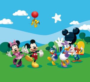 Foto závěs s motivem Mickey Mouse a přátelé