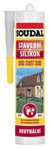 Tmel silikonový neutrální Soudal transparent 300 ml