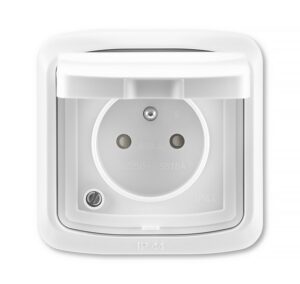 Zásuvka jednonásobná IP 44