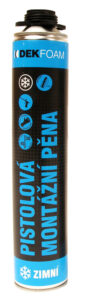 Jednosložková rozpínavá polyuretanová pěna DEKFOAM ZIMNÍ