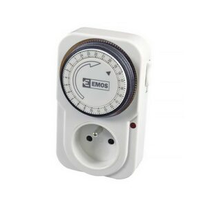 Zásuvka časově spínací mechanická EMOS