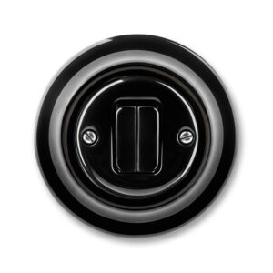 Přepínač střídavý dvojitý řazení 6+6 Decento černá ABB