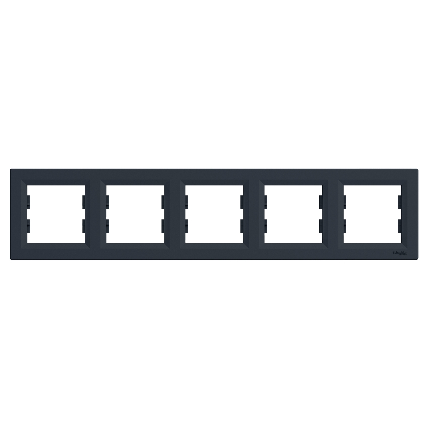 Rámeček Schneider Asfora pětinásobný antracit