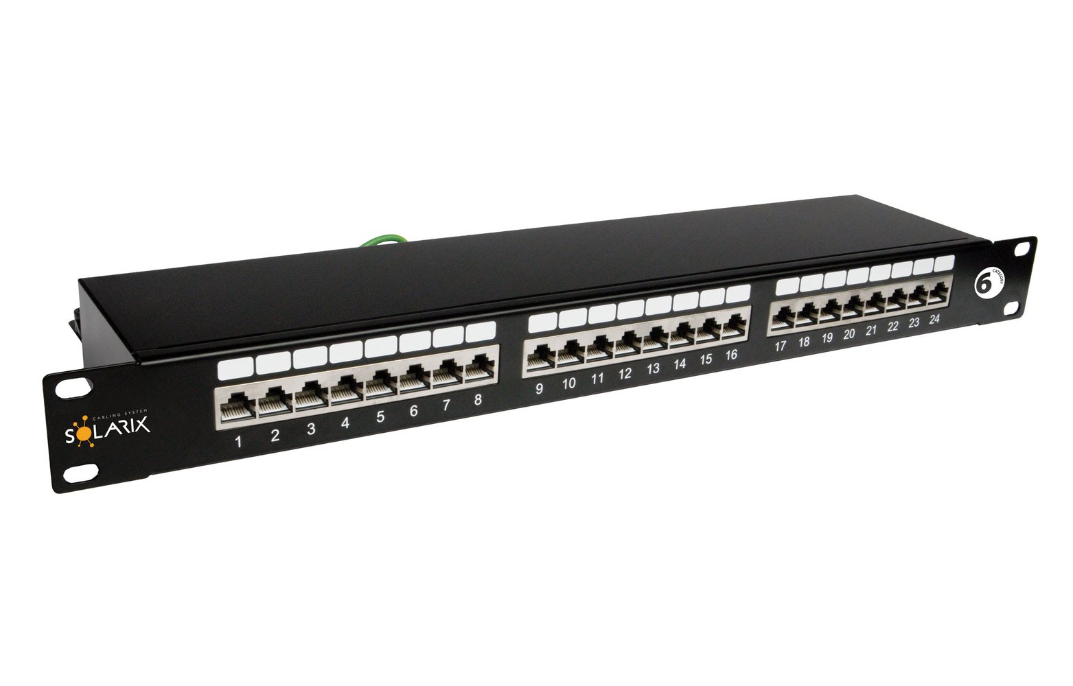 Patch panel 19" 24×RJ45 CAT6 STP 1U