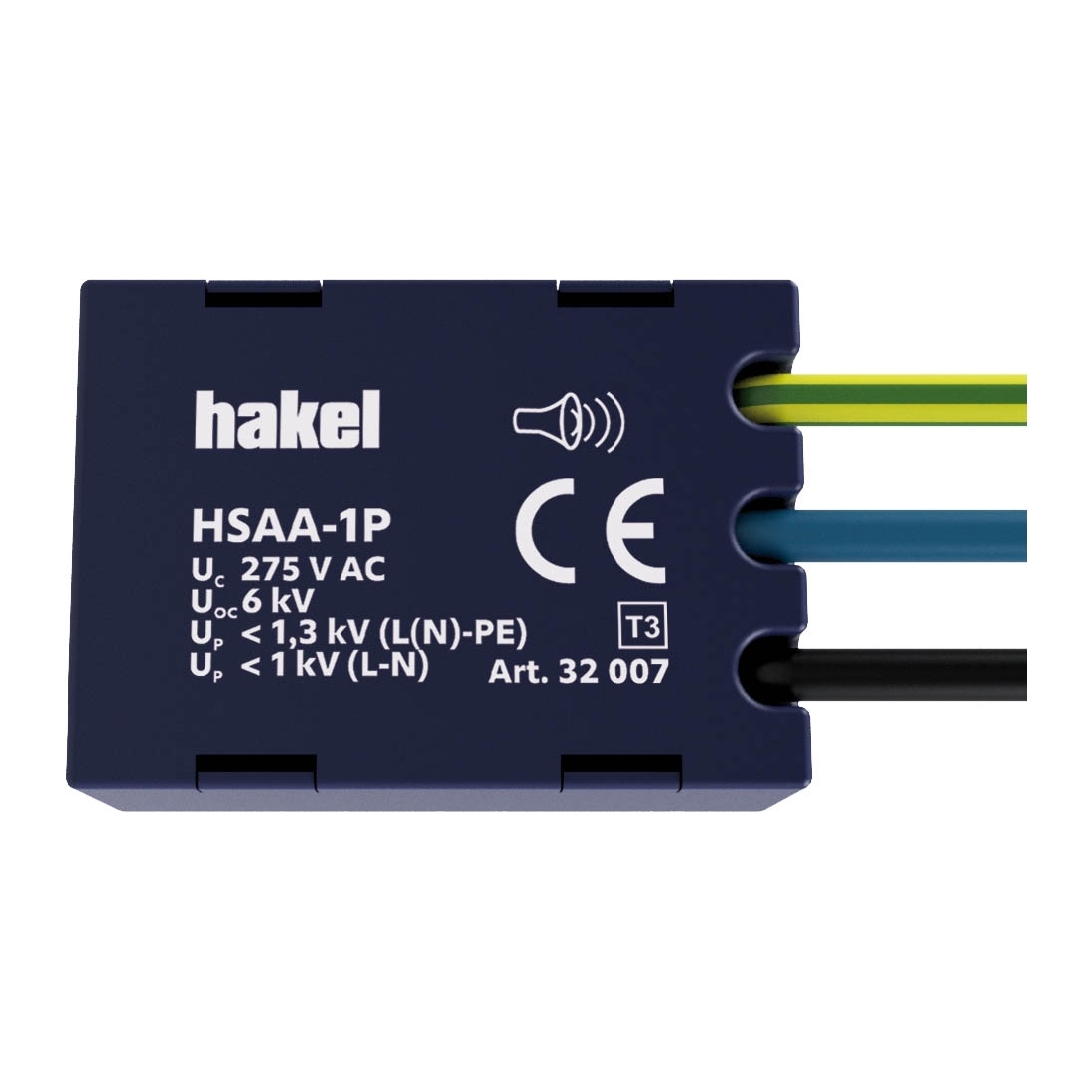 Svodič přepětí T3 Hakel HSAA-1P