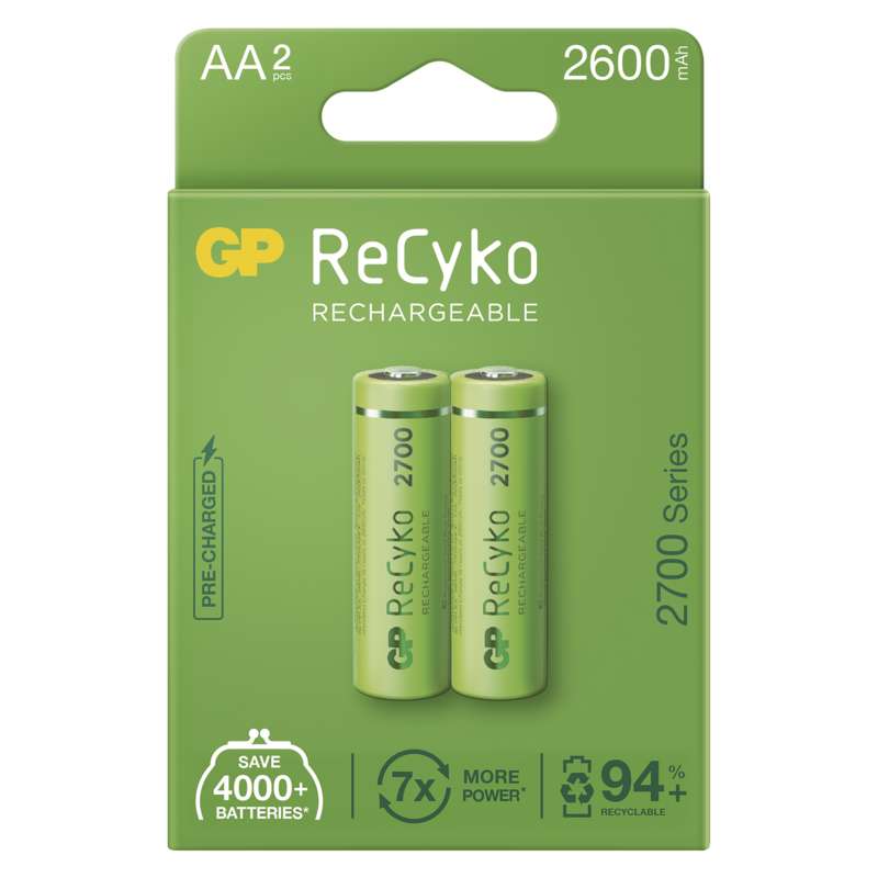 Baterie nabíjecí GP ReCyko AA 2 600 mAh