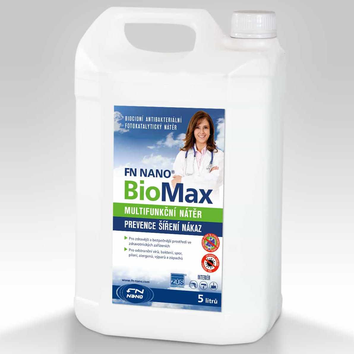 Nátěr biocidní FN nano FN1 BioMax bílý 5 l