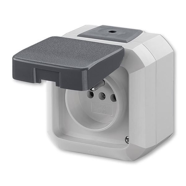 Zásuvka jednonásobná bezšroubová