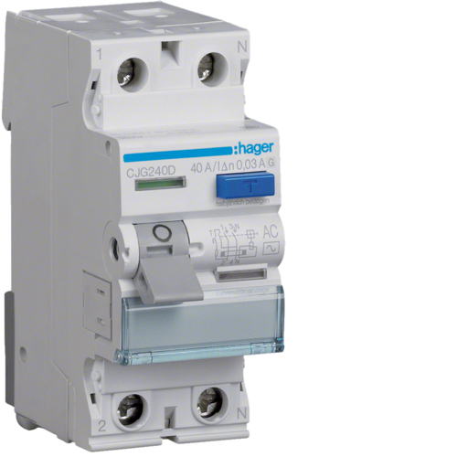 Chránič proudový Hager CJG240D 6 kA 2pól 40 A
