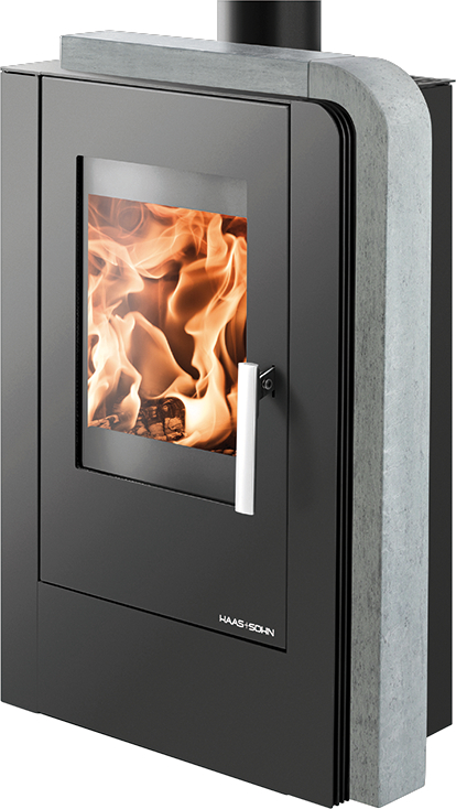 Kamna krbová Haas Sohn NORDBY černá/Greystone HAAS