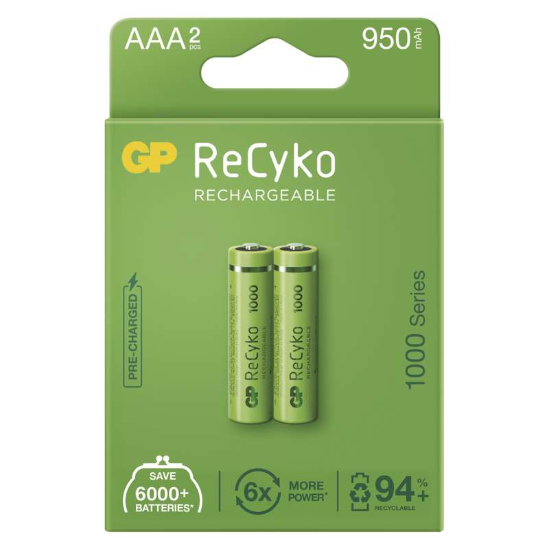 Baterie nabíjecí GP ReCyko Pro AAA 950 mAh