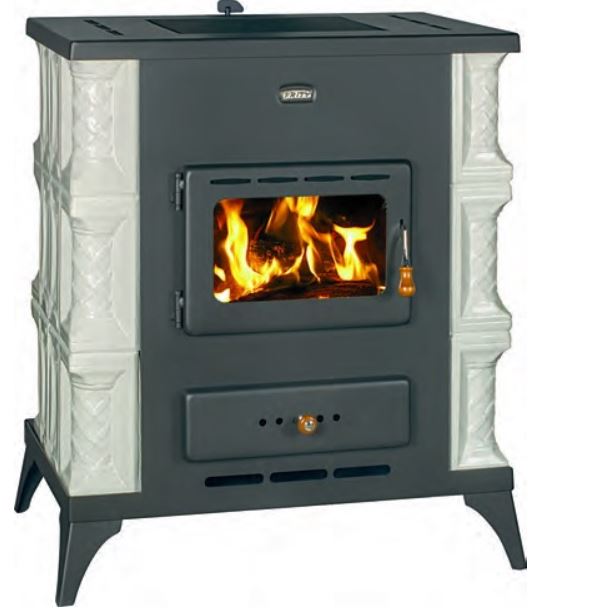 Kachlová krbová kamna PRITY K2 RK - bílá PRITY