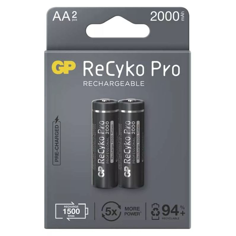 Baterie nabíjecí GP ReCyko Pro AA 2 000 mAh