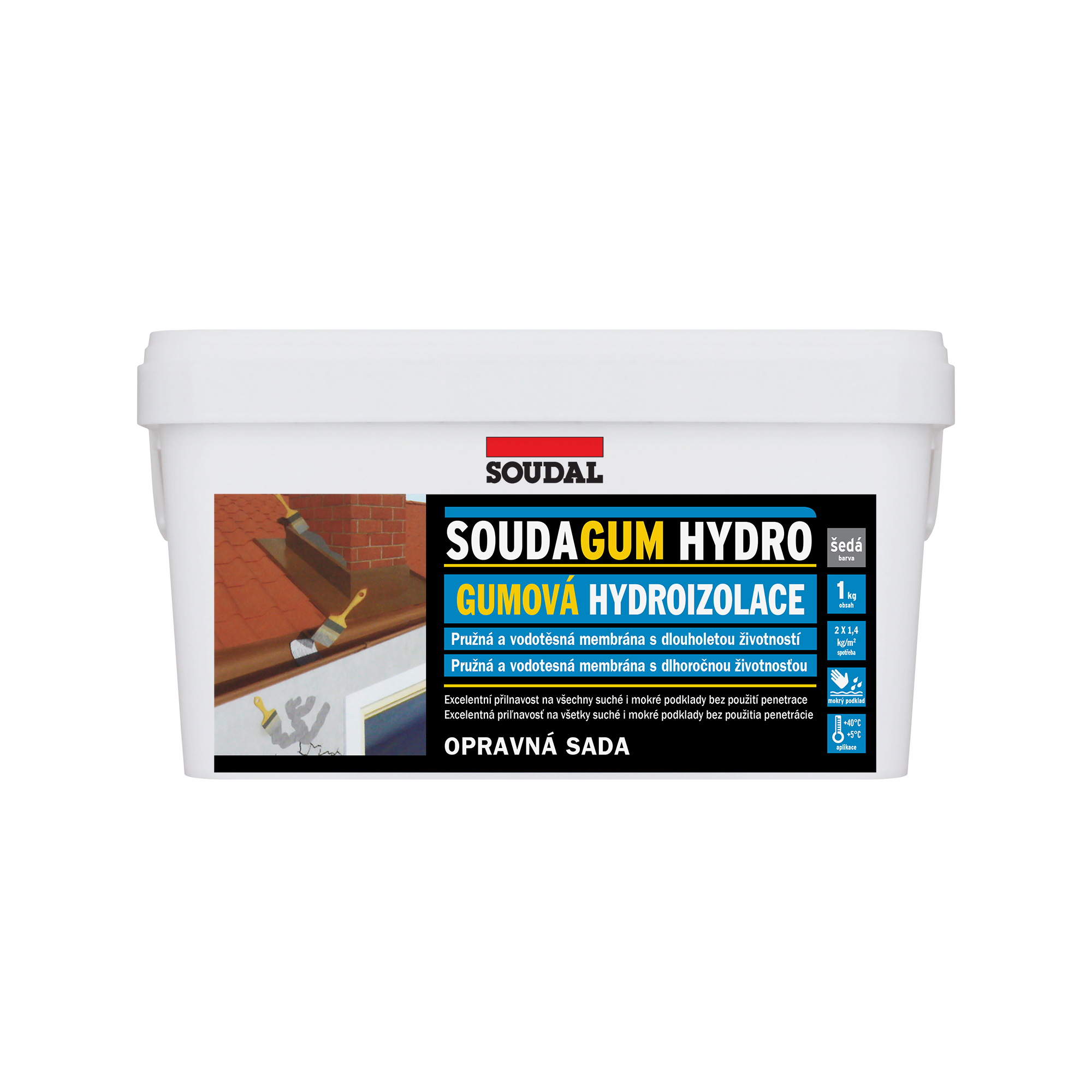 Hmota hydroizolační Soudal Soudagum Hydro 1 kg