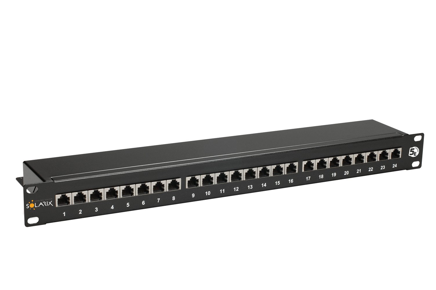 Patch panel 19" 24×RJ45 CAT5E STP 1U