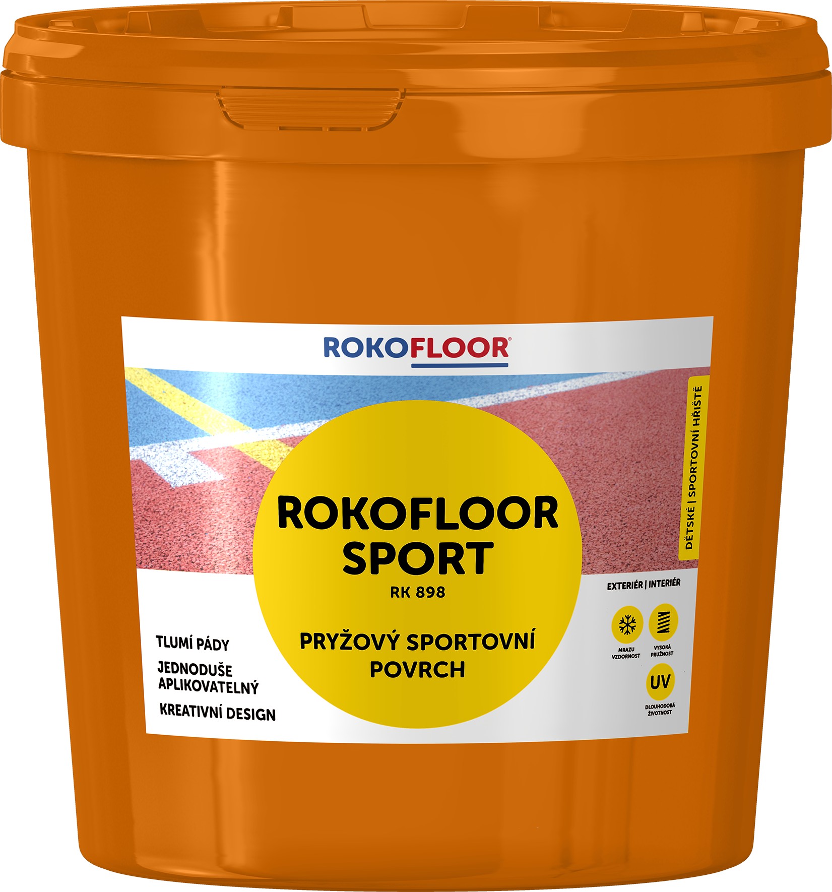 Povrch sportovní Rokofloor Sport žlutý