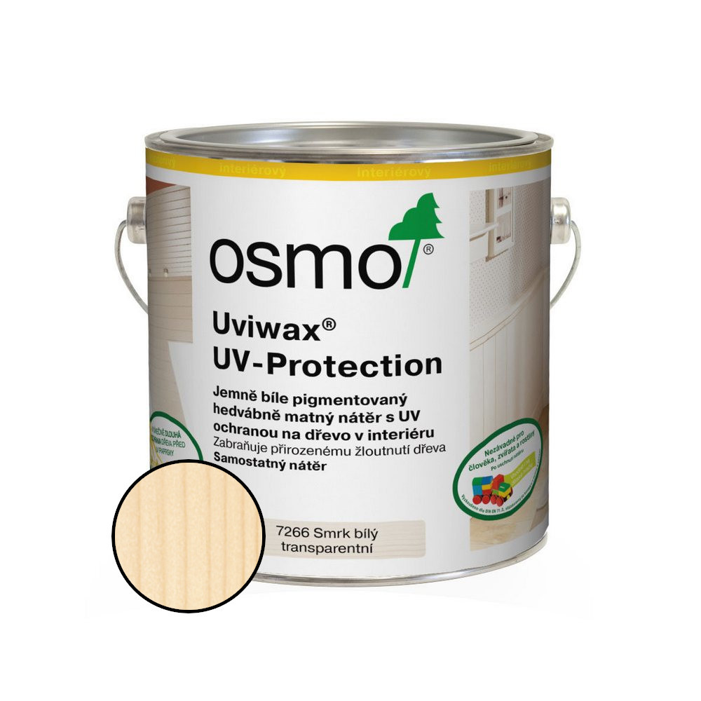 Nátěr na dřevo Osmo 7266 Uviwax UV-Protection smrk bílý 2